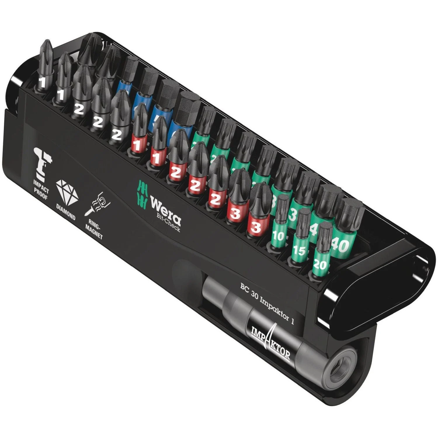 Wera Bit-Check 30 Impaktor 1, 30-Pieces