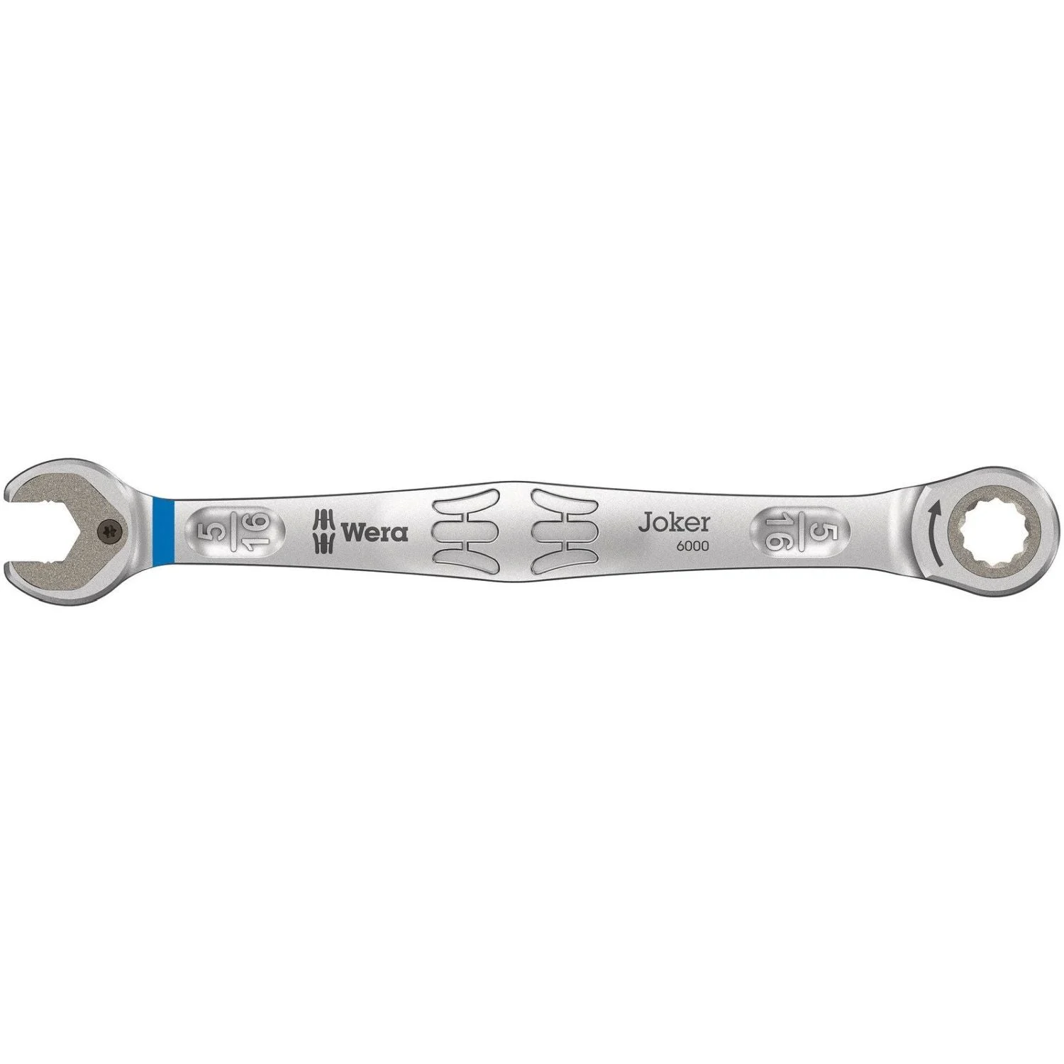 Wera 6000 Joker Ratcheting Combination Wrenches, Imperial, 5/16-in.x144-mm.