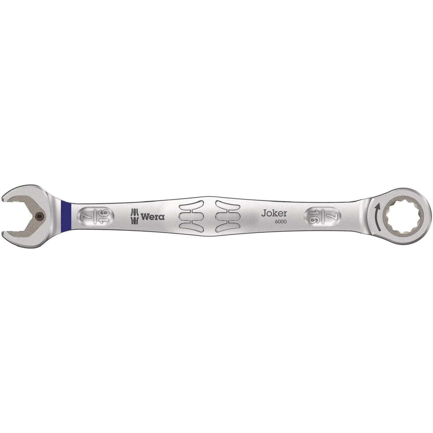 Wera 6000 Joker Ratcheting Combination Wrenches, Imperial, 7/16-in.x165-mm.