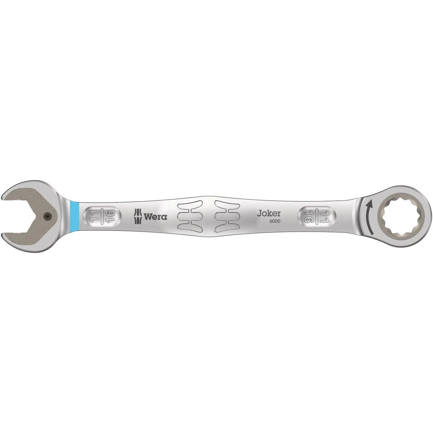 Wera 6000 Joker Ratcheting Combination Wrenches, Imperial, 11/16-in.x235-mm.