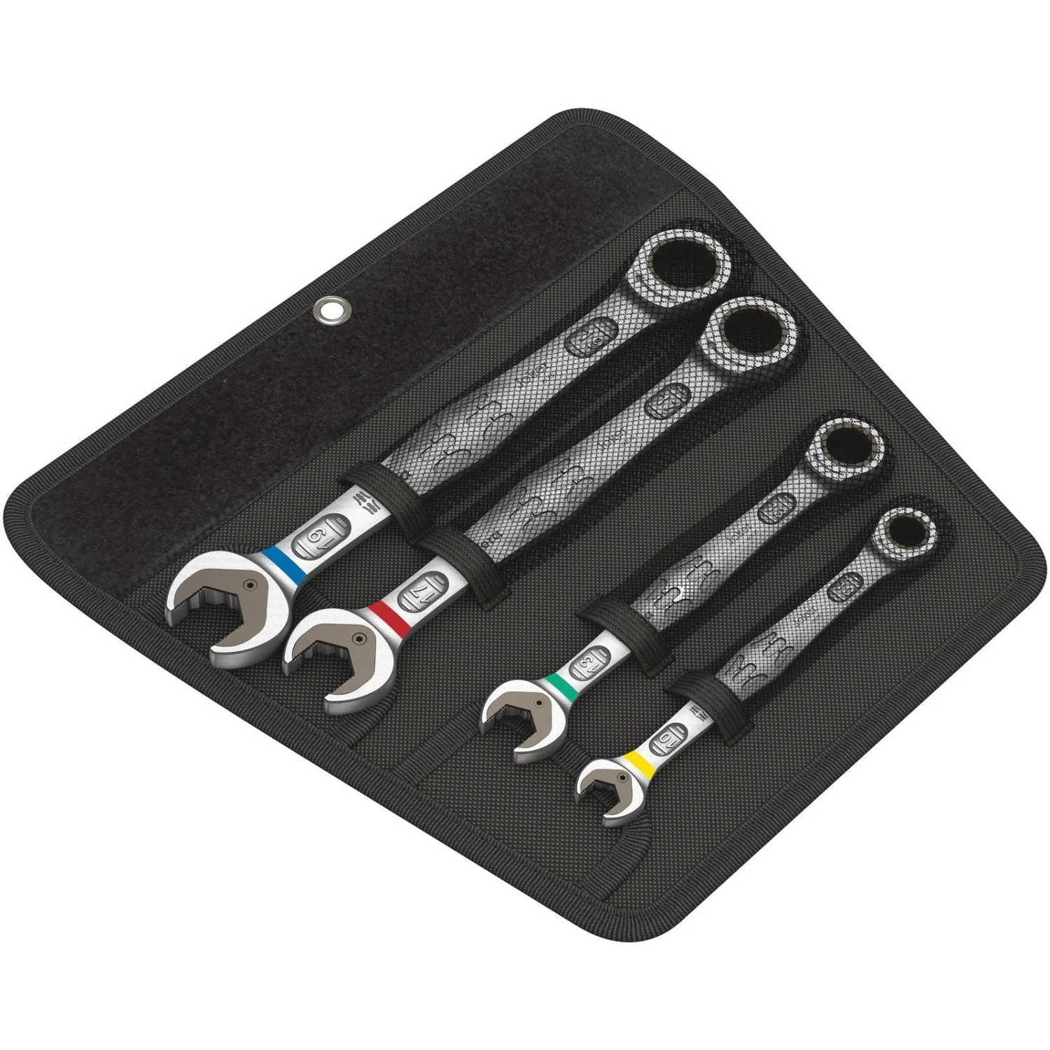 Wera 6000 Joker 4 Set 1 Ratcheting Combination Wrenches Set, 4-Pieces