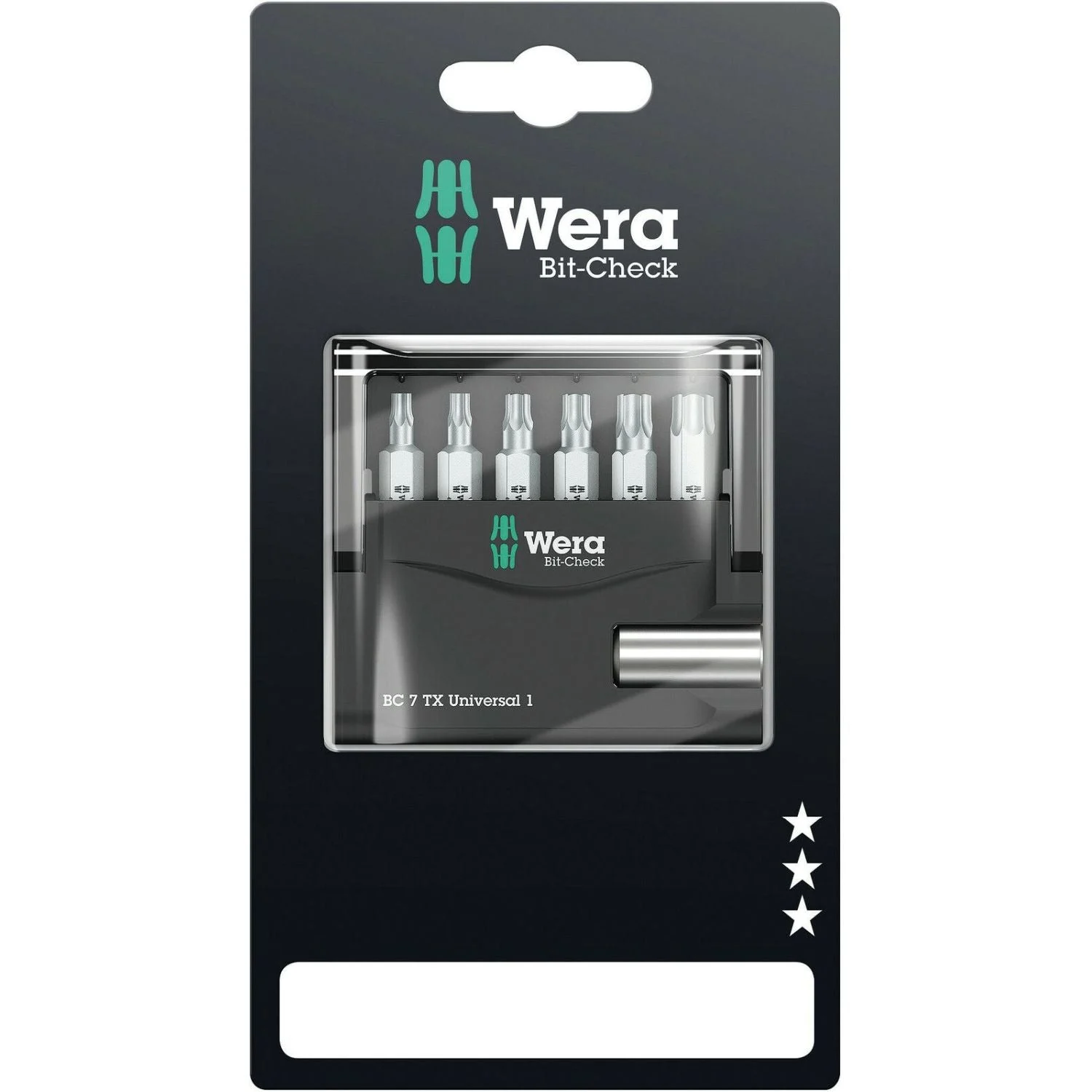 Wera Bit-Check 7 Torx Universal 1 SB, 7-Pieces