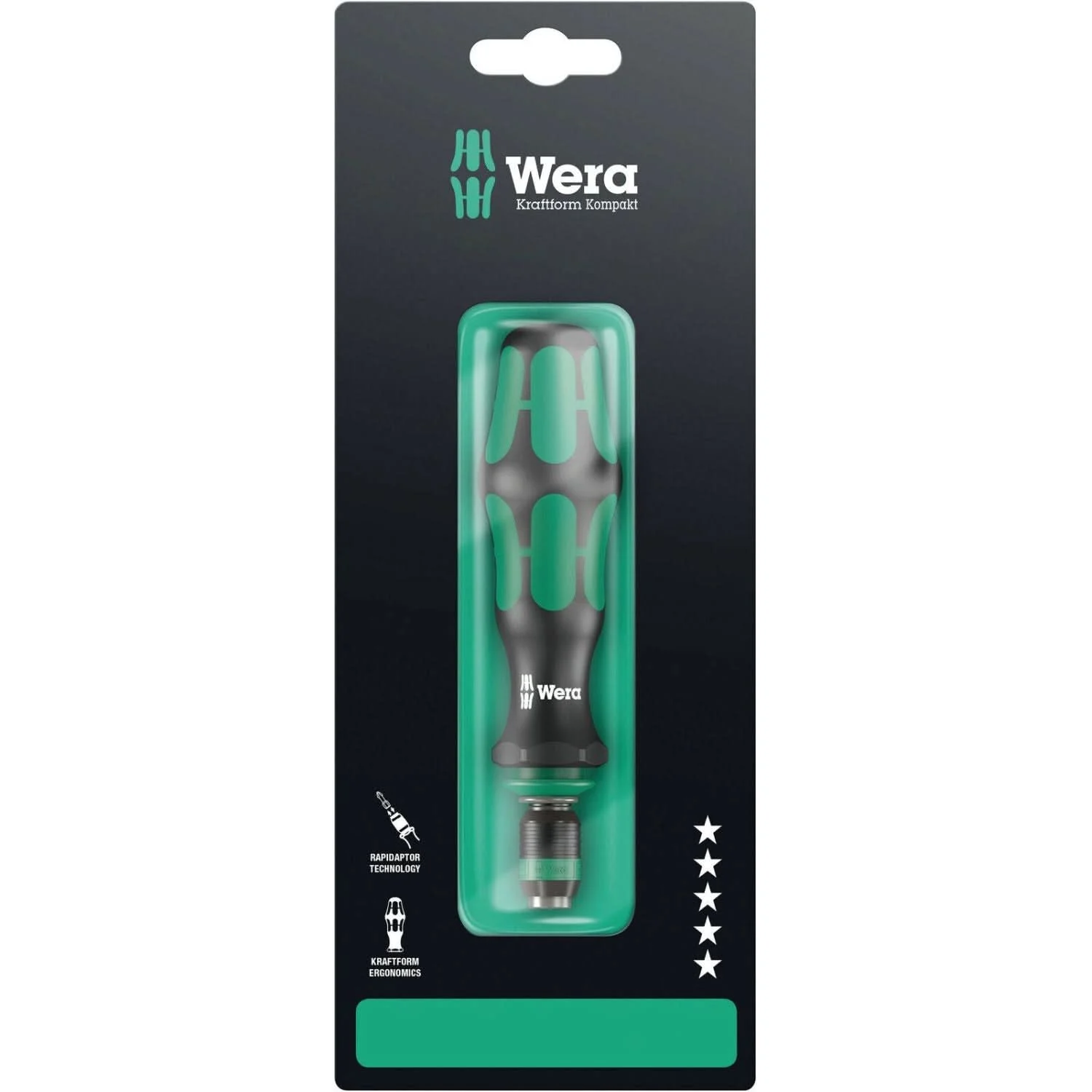 Wera 817 R SB Bitholding Screwdriver With Rapidaptor Quick-Release Chuck, 1/4-in.x133-mm.