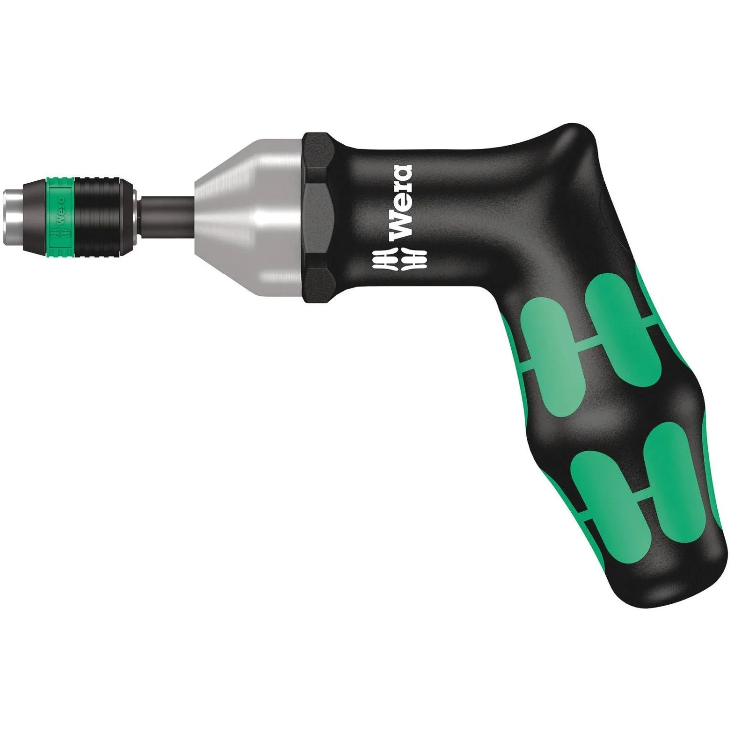 Wera Series 7400 Imperial Kraftform Torque Screwdrivers With A Customised Factory Pre-Set Measurement Value, Pistol Handle, 7467x25-55 In. Lbs.