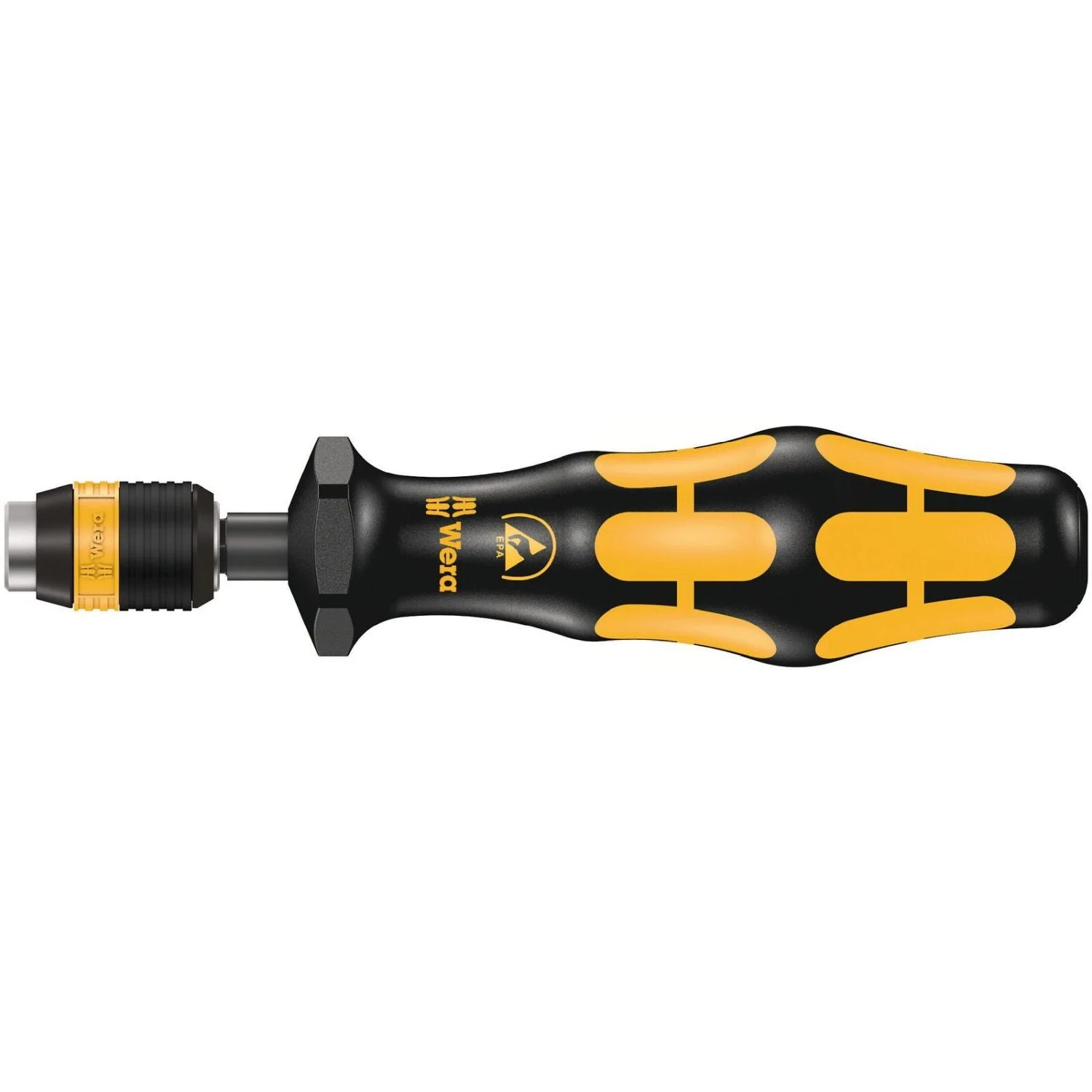 Wera 7400 Esd Series Kraftform Torque Screwdrivers, With Factory Pre-Set Value (0.1-1.5 Nm) And Rapidaptor Quick-Release Chuck, Handle Size 89-mm., 7452 Esdx0.9 Nmx0.9-1.5 Nm