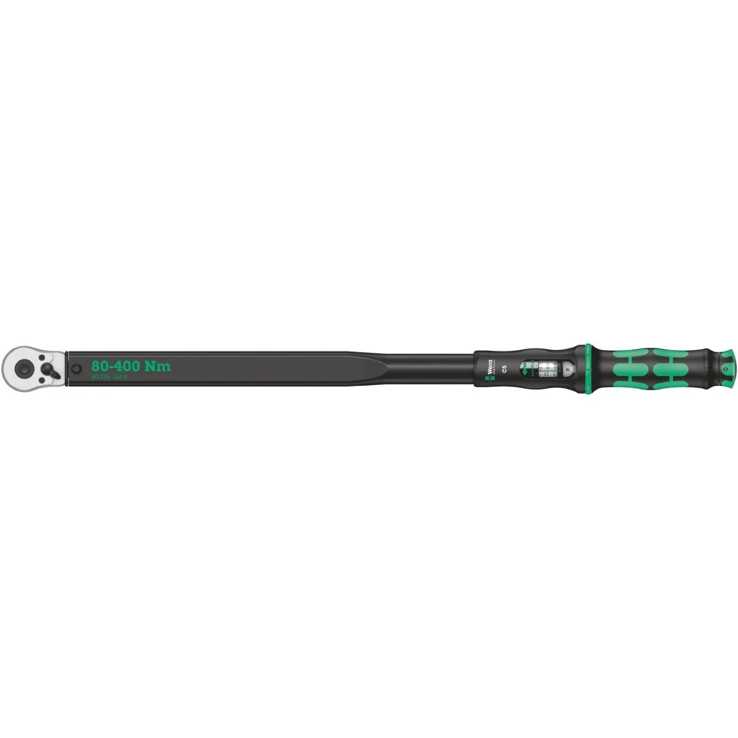 Wera Click-Torque C 5 Torque Wrench With Reversible Ratchet, 80-400 Nm, 1/2-in.x80-400 Nm