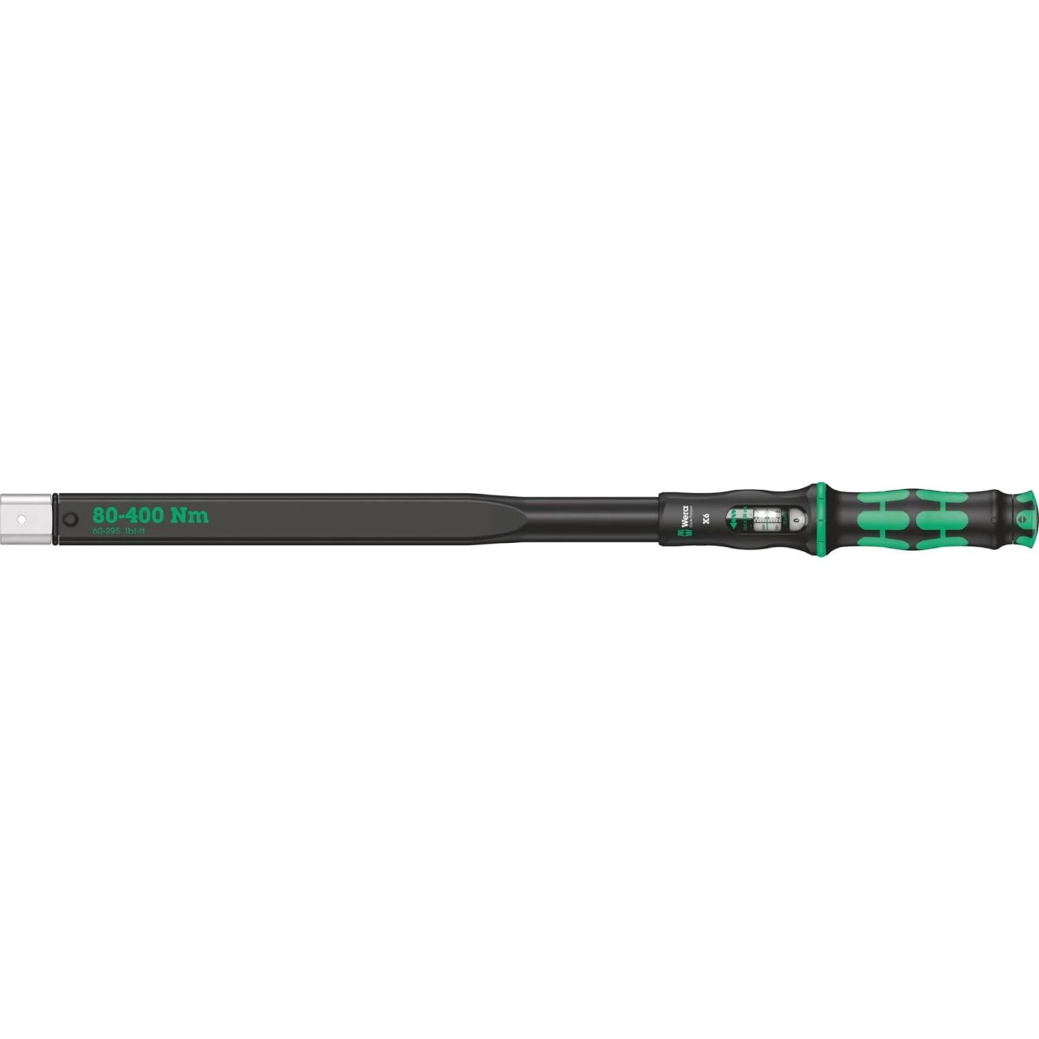 Wera Click-Torquex6 Torque Wrench For Insert Tools, 80-400 Nm, 14X18x80-400 Nm