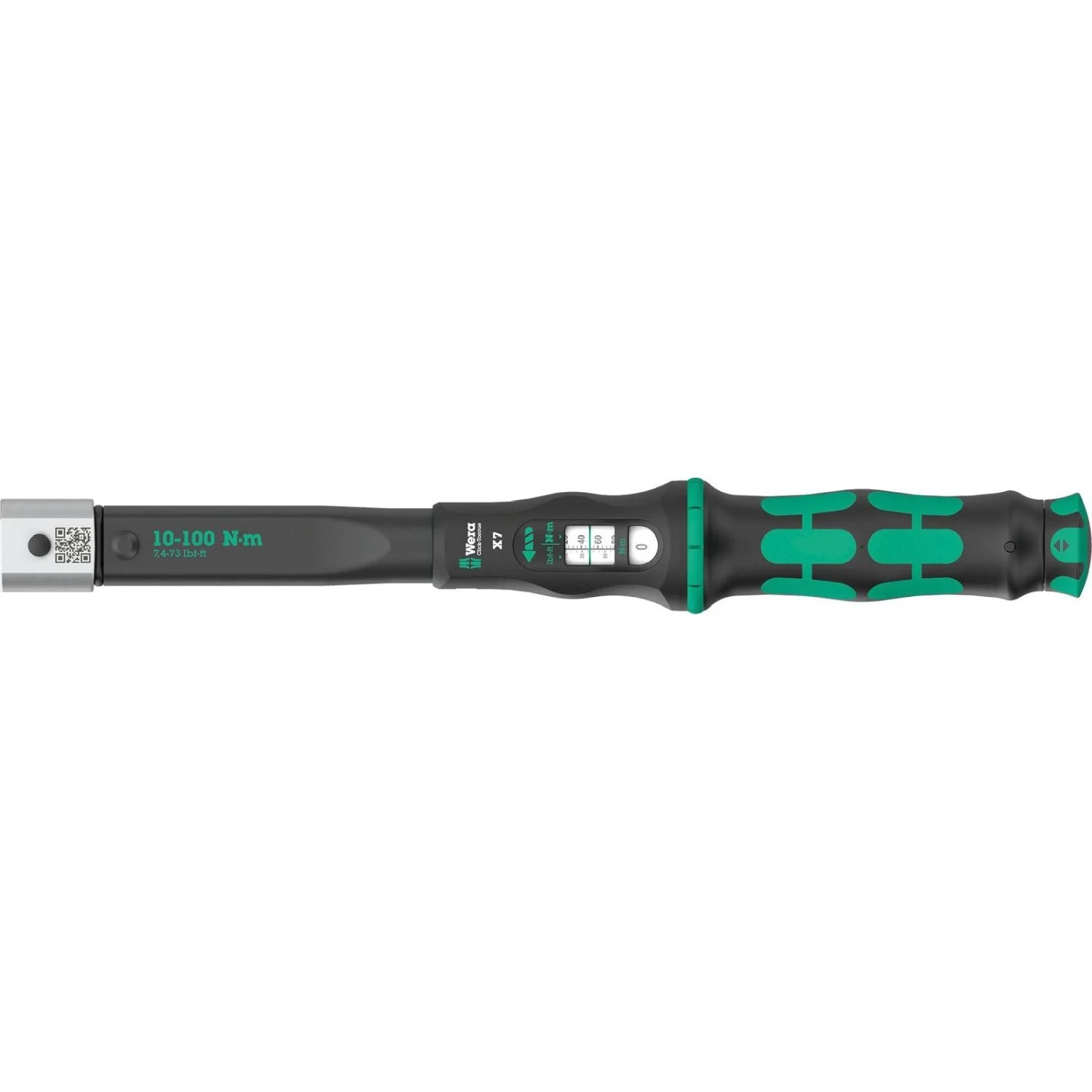 Wera Click-Torquex7 Torque Wrench For Insert Tools, 10-100 Nm, 14X18x10-100 Nm