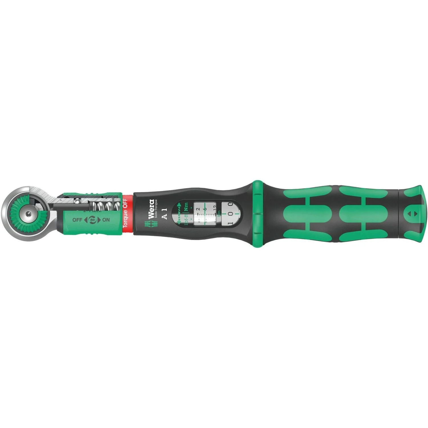 Wera Safe-Torque A 1 Torque Wrench With 1/4-in. Square Head Drive, 2-12 Nm, 1/4-in.x2-12 Nm