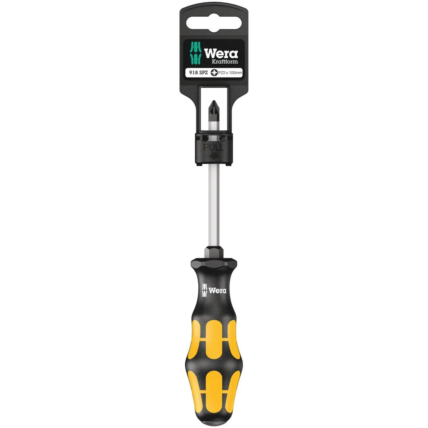 Wera 918 Spz SB Screwdriver For Pozidriv Screws, Pz 2x100-mm.