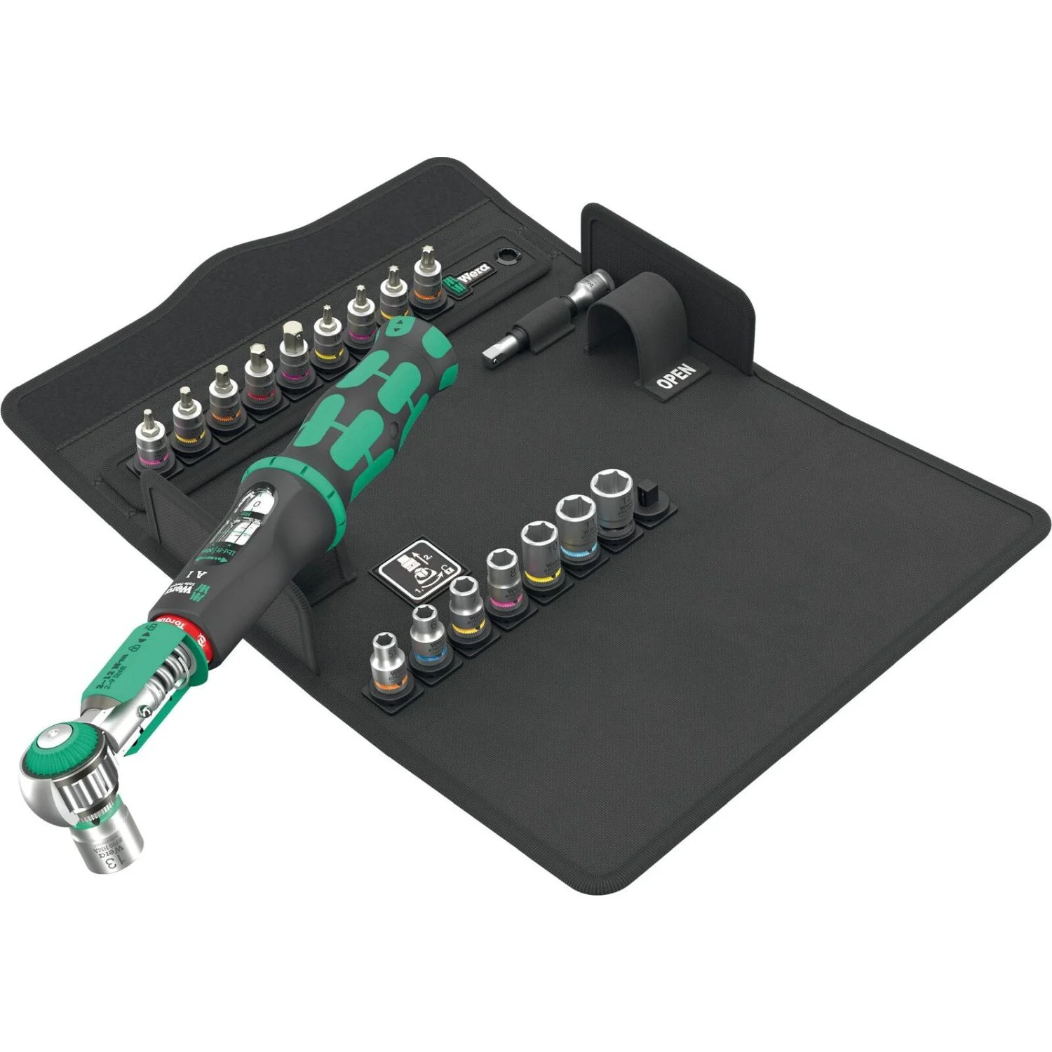 Wera Safe-Torque A 1 Shk Set 1, 1/4-in. Square Head, 2-12 Nm, 20-Pieces