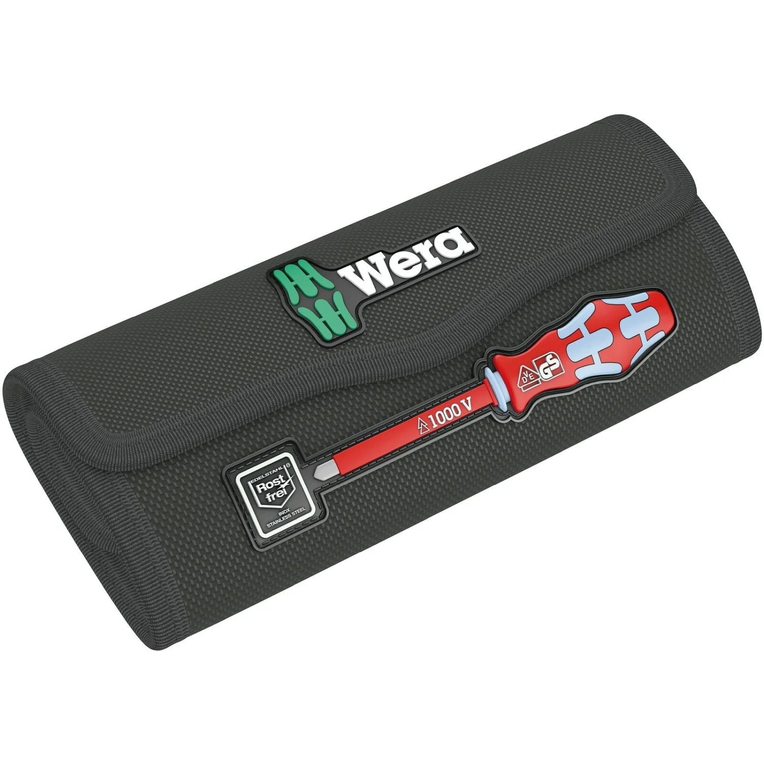 Wera 9477 Folding Pouch For Sets Of Up To 17 Kraftform Kompakt VDE Stainless, Empty, 180x85-mm.