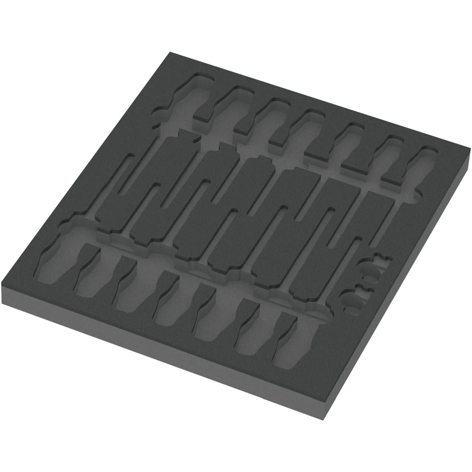 Wera 9811 Foam Insert VDE Screwdriver Set 1, Empty, 344x30x392-mm.