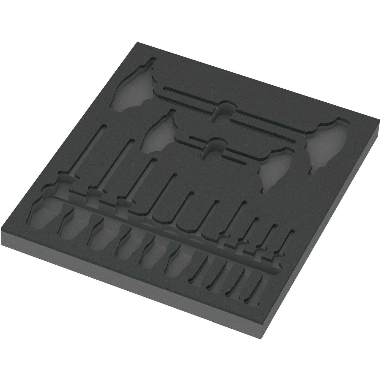 Wera 9812 Foam Insert Torx Hf Screwdriver Set 1, Empty, 344x30x392-mm.