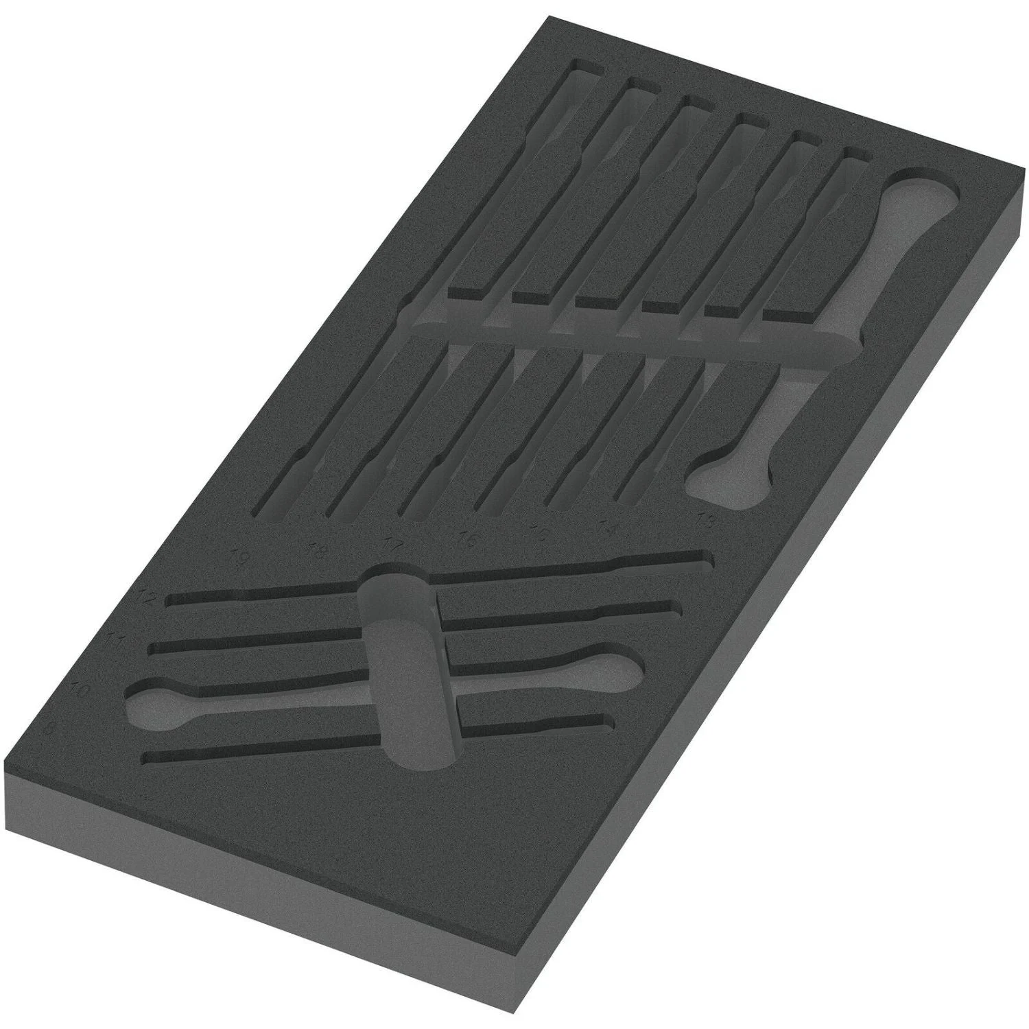Wera 9830 Foam Insert 6000 Joker Set 1, Empty, 172x30x392-mm.