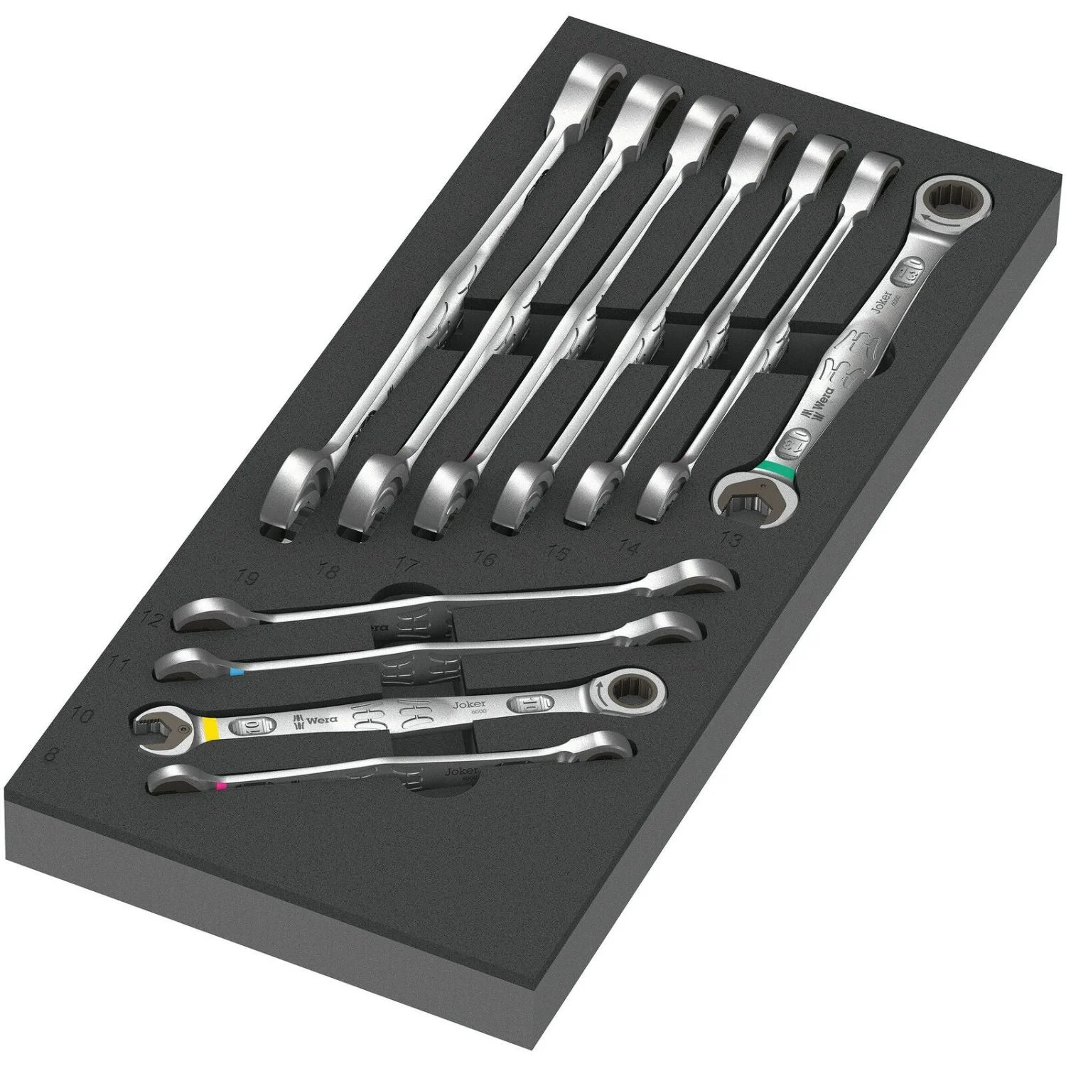 Wera 9730 Foam Insert 6000 Joker Set 1, 11-Pieces