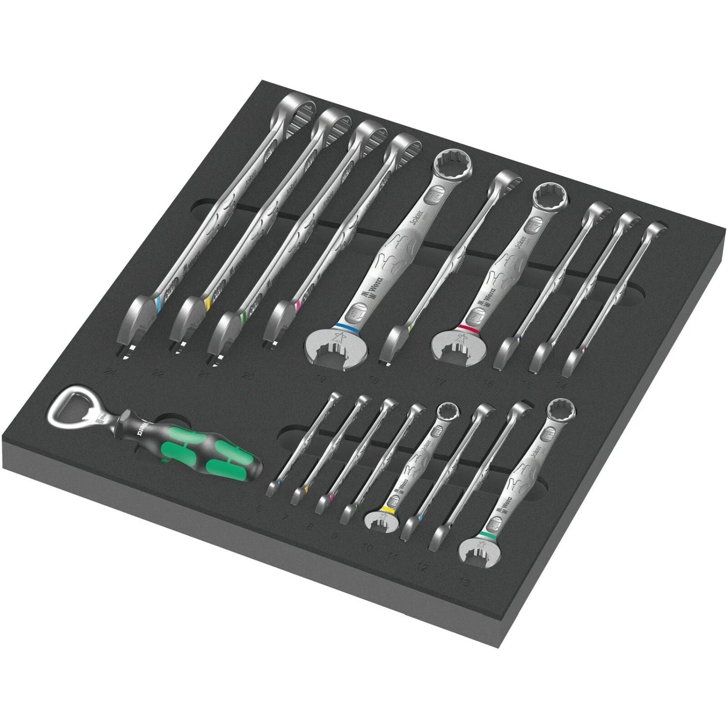 Wera 9731 Foam Insert 6003 Joker Set 1, 19-Pieces