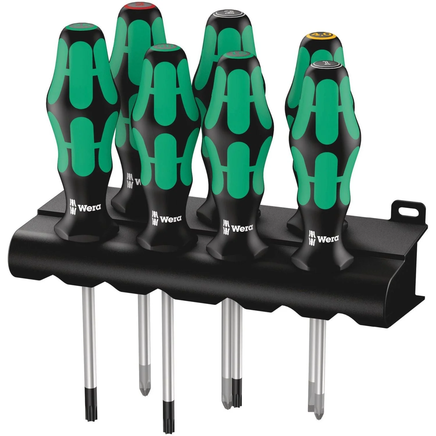 Wera 335/350/367/7 Rack Screwdriver Set Kraftform Plus Lasertip And Rack, 7-Pieces