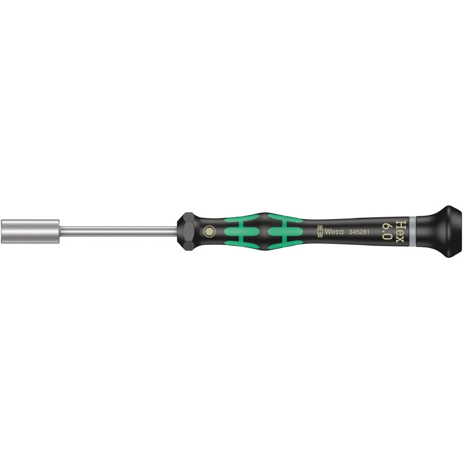 Wera 2069 Nutdriver For Electronic Applications, 6x60-mm.