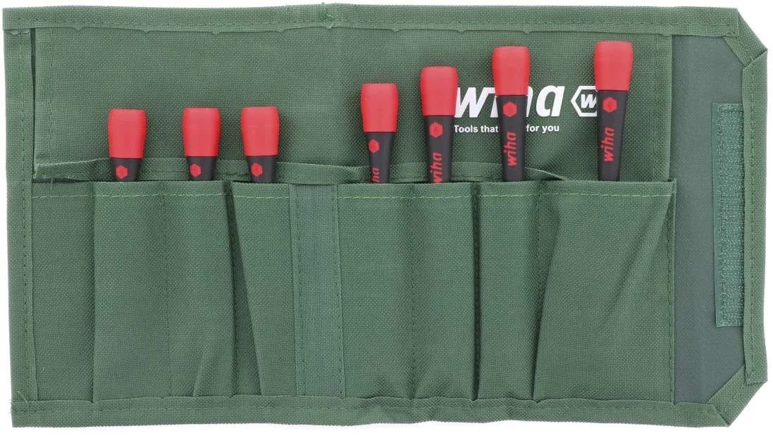 Wiha 26393 PicoFinish Precision Hex Metric Driver 7 Piece Set in Canvas Pouch