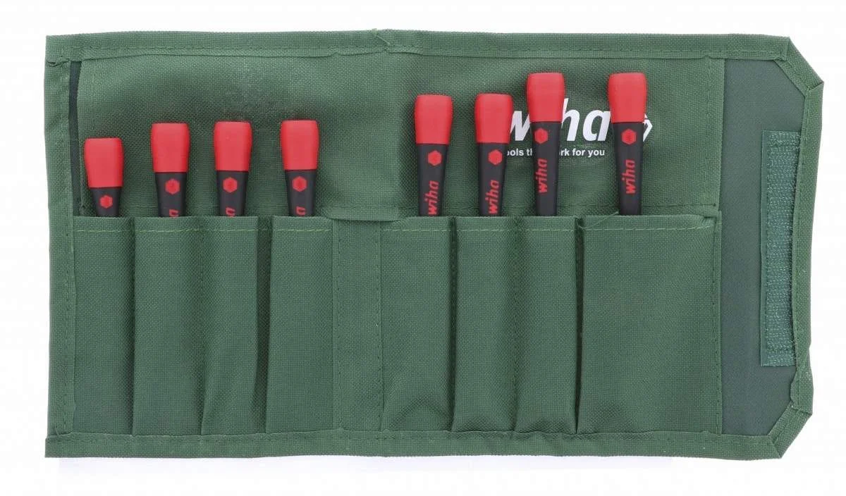 Wiha 26796 PicoFinish Precision Torx Screwdriver 8 Piece Set T5-T20 in Canvas Pouch