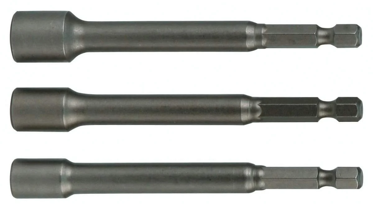 Wiha 70492 Nut Setter Hex Inch 3 Piece Set 6" OAL
