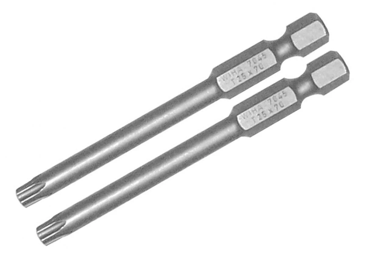Wiha 73942 Torx Power Bit T20 x 70mm 2PK