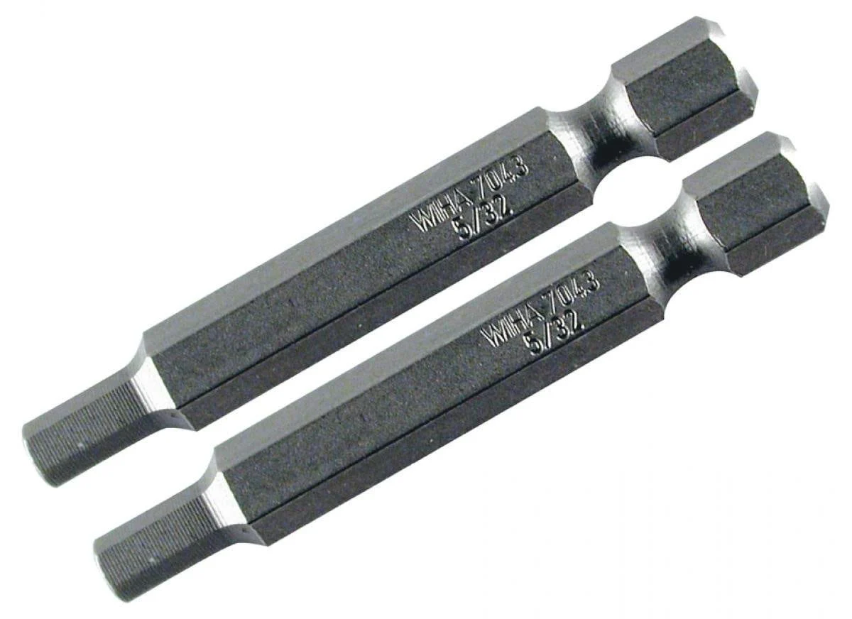 Wiha 74366 Hex Metric Power Bit 8.0 x 50mm 2Pk