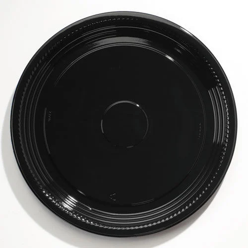 WNA WNA A516PBL 25-Piece/Carton CaterLine Casuals 16 in. Thermoformed Platters - Black
