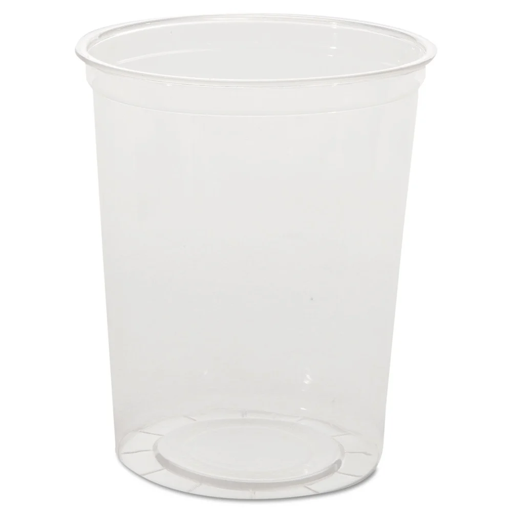 WNA WNA APCTR32 32 oz. Plastic Deli Containers - Clear (50/Pack, 10 Packs/Carton)