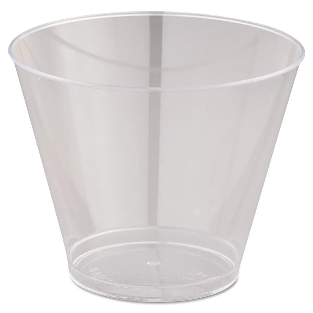 WNA 9 oz. Squat Comet Smooth Wall Tumblers - Clear (25/Pack, 20 Packs/Carton)