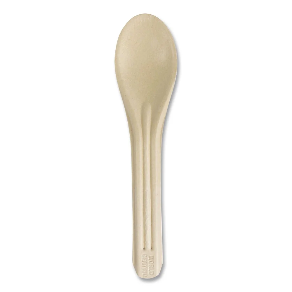 World Centric NoTree Paper Spoon Light Mediumweight Cutlery - Natural (1000/Carton)