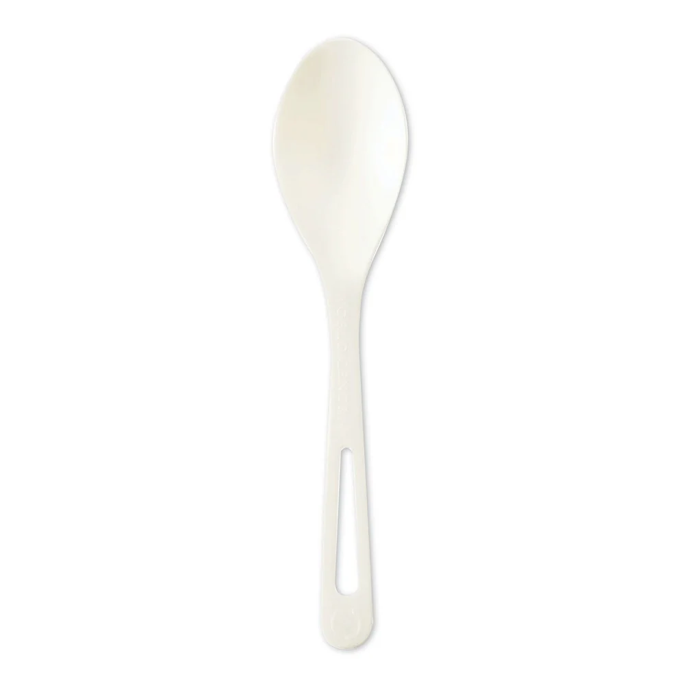 World Centric 6 in. TPLA Compostable Cutlery Spoon - White (1000/Carton)
