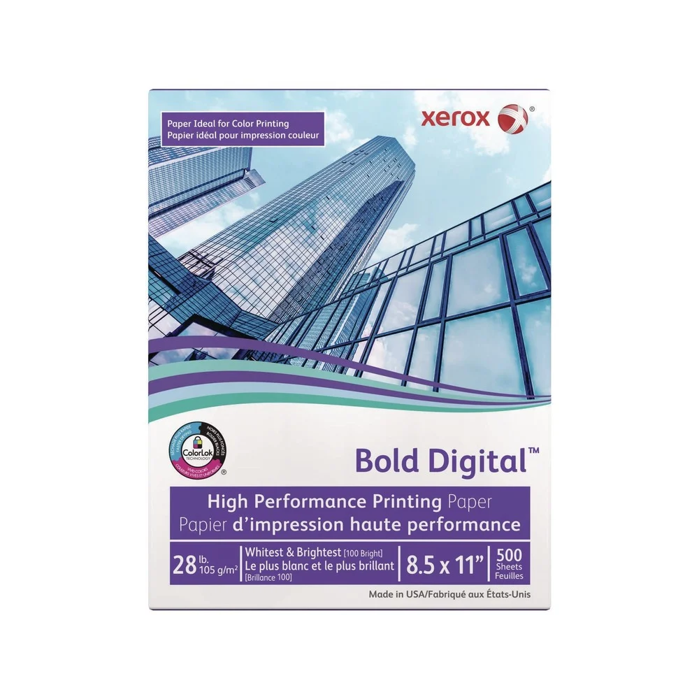 Xerox 8-1/2 in. x 11 in. Bold Digital Printing Paper - White (500/Ream)