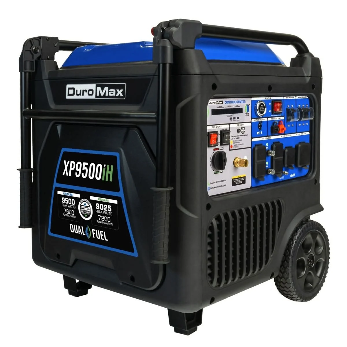 Duromax XP9500iH Portable Dual Fuel Inverter 9,500-Watt Generator w/ CO Alert