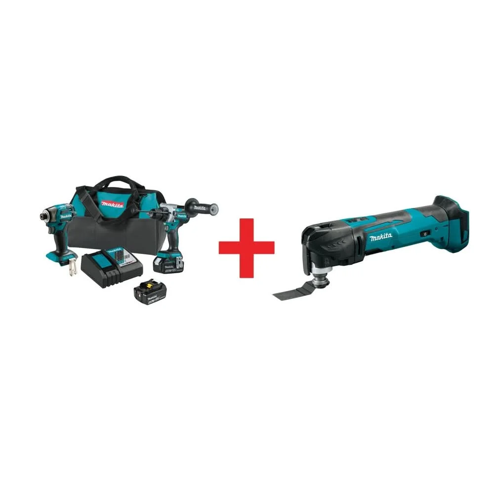Makita 18V LXT Lithium-Ion 3-Tool Combo Kit (5.0Ah)