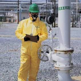 Yellow Dupont™ Tychem® 2000 Coveralls - 12 per pack