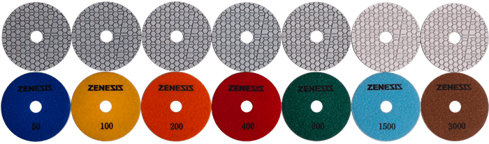 Zenesis™ Hybrid White Resin Polishing Pads