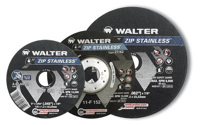 ZIP STAINLESS Cut-Off Abrasive Wheels - Pack of 25