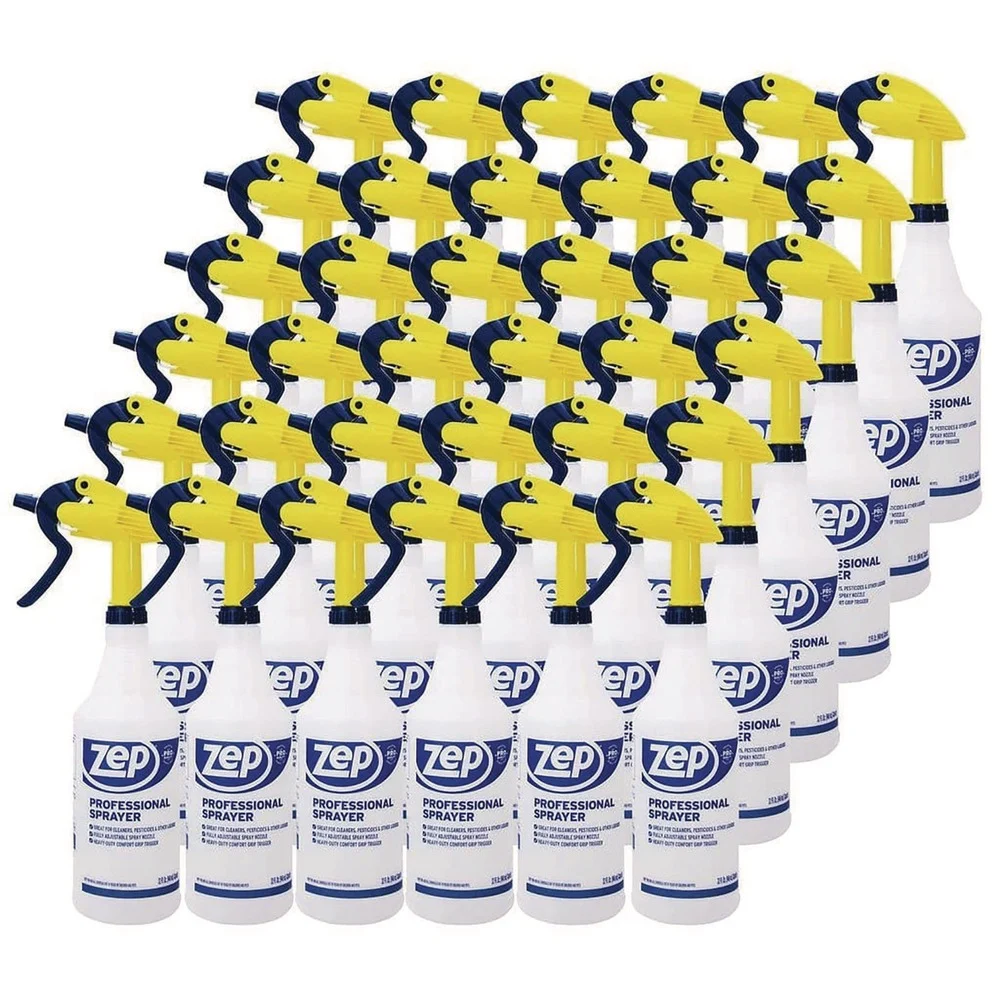 Zep Commercial 32 oz Professional Spray Bottle - Blue/Gold/Clear (36/Carton)