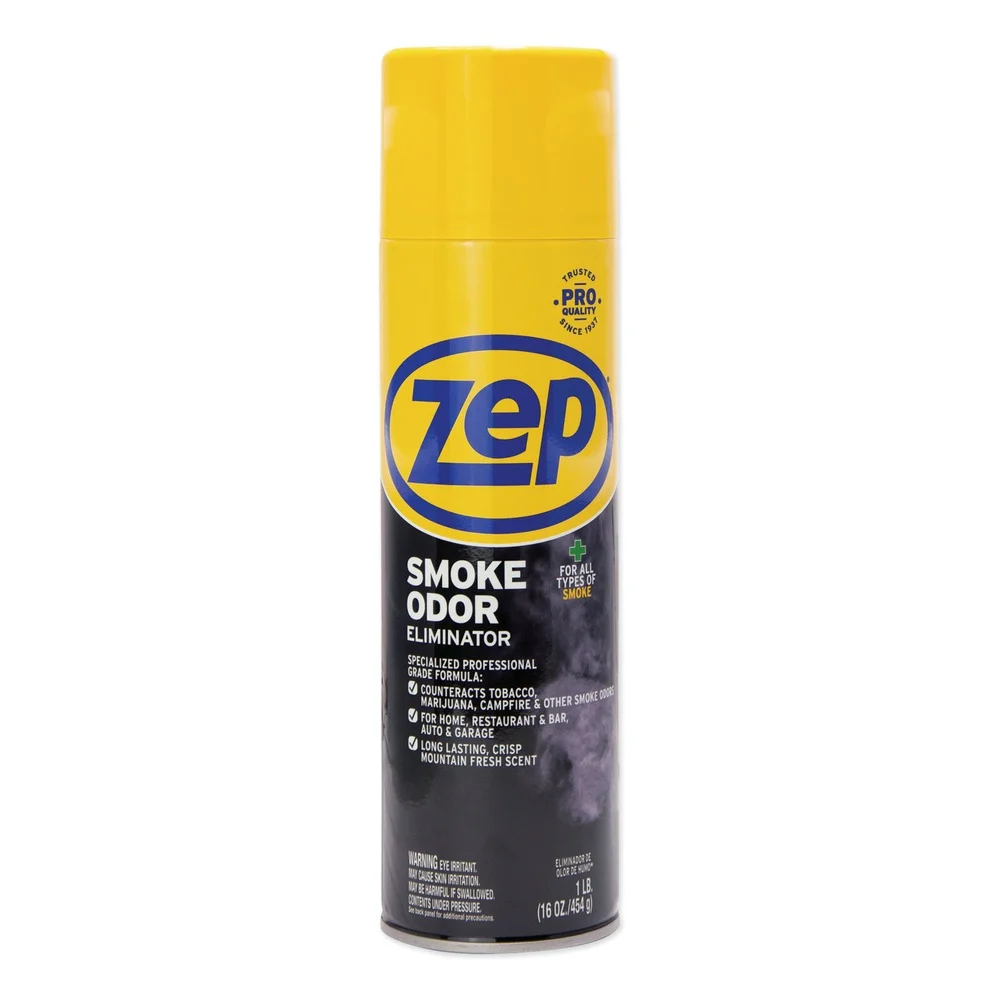 Zep Commercial 16 oz. Spray Can Smoke Odor Eliminator - Fresh Scent